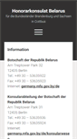 Mobile Screenshot of honorarkonsulat-belarus.de
