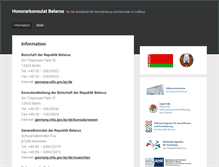 Tablet Screenshot of honorarkonsulat-belarus.de